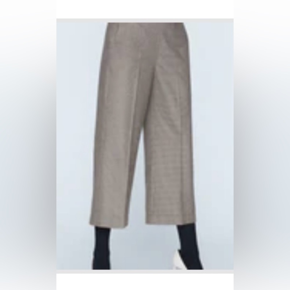 Brochu Walker The Brent Tanner houndstooth cropped wide leg Pants